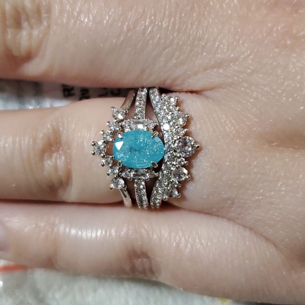 BP Rhodium Plated Ring Size 7